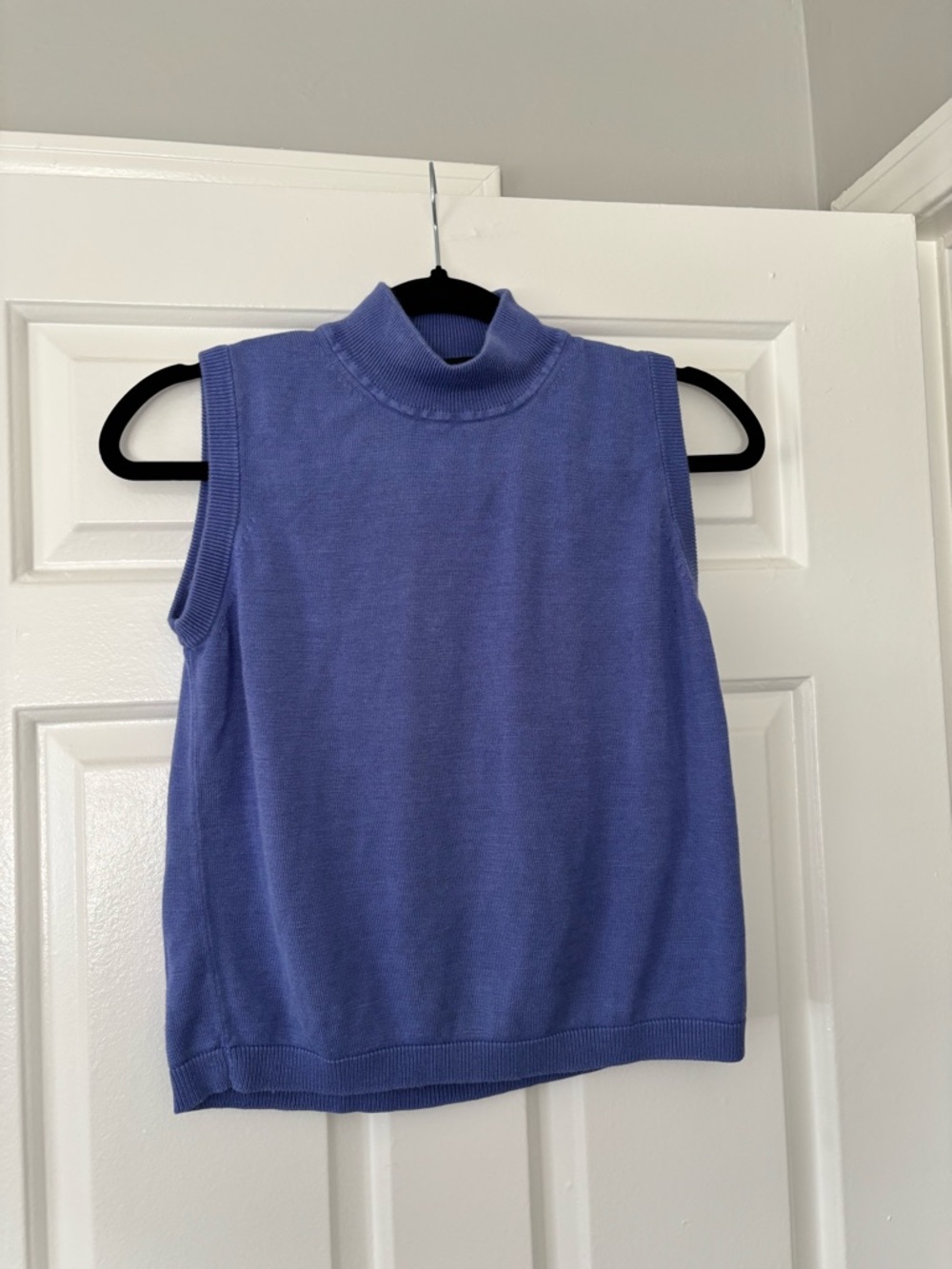 August Silk 100% Silk Sleeveless Turtleneck Sweater - Size L